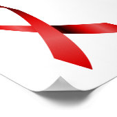HIV Ribbon Poster (Ecke)