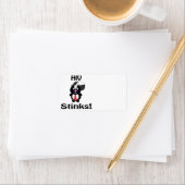 HIV stinks Skunk Awareness Design Adressaufkleber (Insitu)