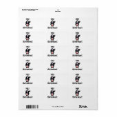 HIV stinks Skunk Awareness Design Adressaufkleber (Vorne)