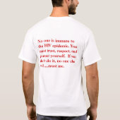 HIV+ T-Shirt (Rückseite)