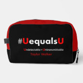 HIV Undetectable Equals Untransmittable - Minimali Waschbeutel (Vorderseite)