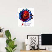 HIV-Virus ( HIV/AIDS-Wohltätigkeit) Poster (Heimbüro)