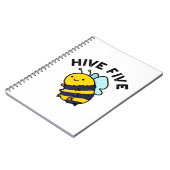 Hive Five Lustig High Five Bienenwitz Notizblock (Linke Seite)