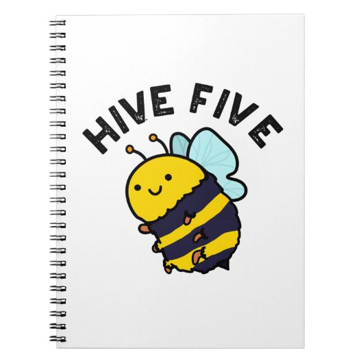 Hive Five Lustig High Five Bienenwitz Notizblock (Vorderseite)