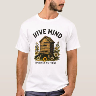 Hive Mind | Vintage-Bienenstock-Imkerei-Design T-Shirt