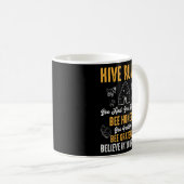 Hive Rules Bee Kind Bee Humble Pun Kaffeetasse (VorderseiteRechts)