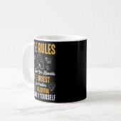 Hive Rules Bee Kind Bee Humble Pun Kaffeetasse (Vorderseite Links)