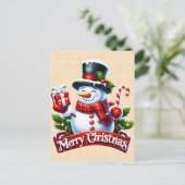 Hivernale Festive Postkarte (Stehend Vorderseite)