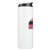 Hiwassee Lake North Carolina Red Sunrise Thermosbecher (Nach links gedreht)