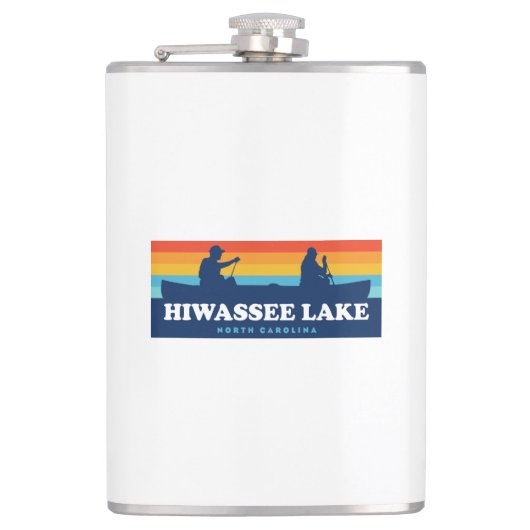 Hiwassee North Carolina Canoe Flachmann (Vorderseite)