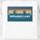 Hiwassee North Carolina Canoe Rechteckiger Aufkleber (Tasche)