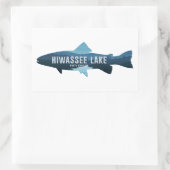 Hiwassee North Carolina Fisch Rechteckiger Aufkleber (Tasche)