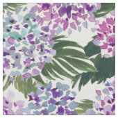 HIYA HYDRANGEA Painterly Lila Floral Water color Stoff (Nahaufnahme)