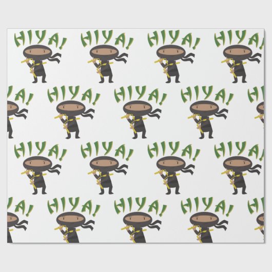 Hiya Ninja Geschenkpapier (Flach)