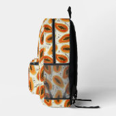 Hiya Papaya Muster & Monogram Bedruckter Rucksack (Rechts)