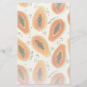 Hiya Papaya Pattern Briefpapier (Vorderseite)