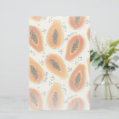 Hiya Papaya Pattern Briefpapier (Stehend Vorderseite)