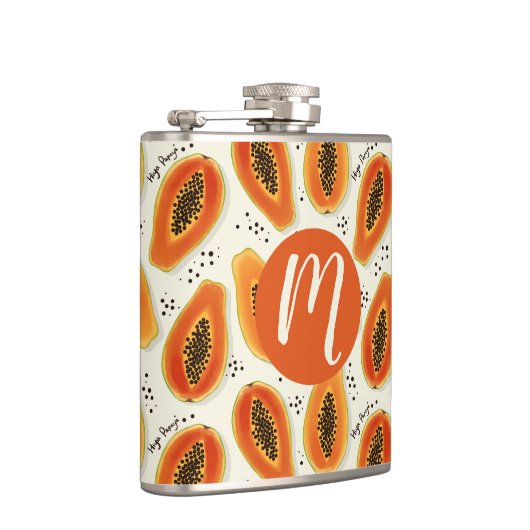 Hiya Papaya Pattern Flachmann (Rechts)