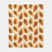 Hiya Papaya Pattern Fleecedecke (Vorderseite)