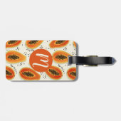Hiya Papaya Pattern Gepäckanhänger (Rückseite horizontal)