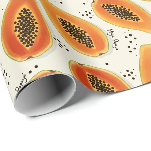Hiya Papaya Pattern Geschenkpapier (Rolleneckpunkt)