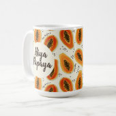 Hiya Papaya Pattern Kaffeetasse (Vorderseite Links)