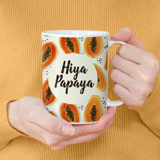 Hiya Papaya Pattern Kaffeetasse