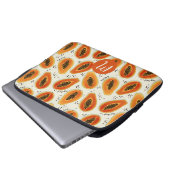 Hiya Papaya Pattern Laptopschutzhülle (Vorne Knopf)
