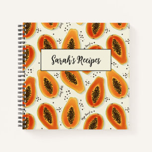 Hiya Papaya Pattern Notizblock