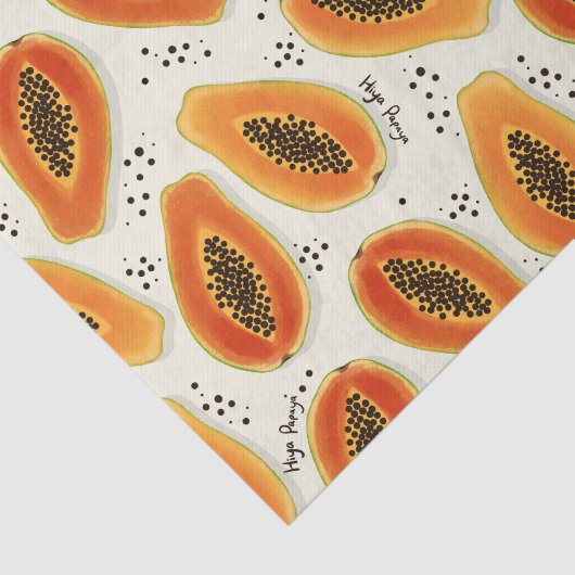 Hiya Papaya Pattern Seidenpapier (Ausschnitt)