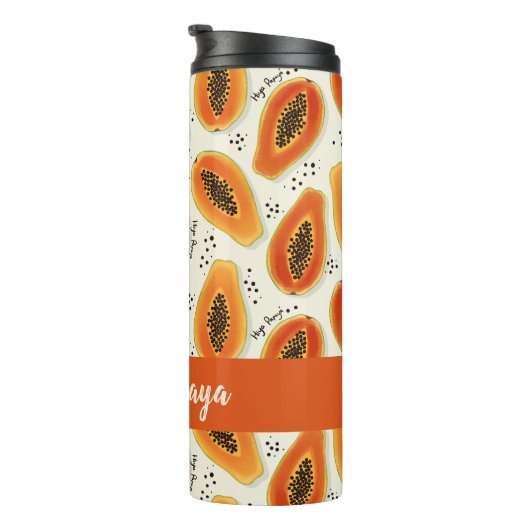 Hiya Papaya Pattern Thermosbecher (Nach rechts gedreht)