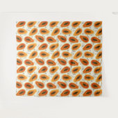 Hiya Papaya Pattern Wandteppich (Vorderseite (Horizontal))