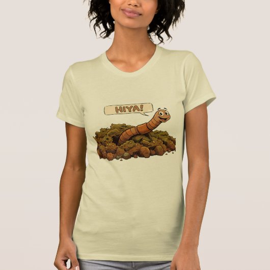 "Hiya!" Von unten T-Shirt (Vorderseite)