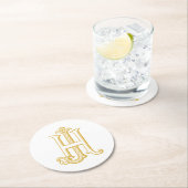 HJ Monogram oder JH Monogram Untersetzer (Vor Ort)