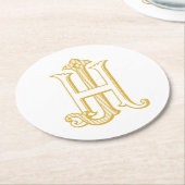 HJ Monogram oder JH Monogram Untersetzer (Angewinkelt)