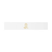 HJ-Monogramm- oder JH-Monogramm-Bauchband Einladungsbanderole (Flach)