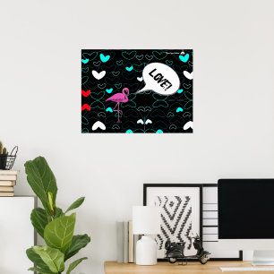 Hjärtan Liebe Poster