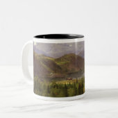 Hjelle in Valders, Fliesen-Fjord, 1835 Zweifarbige Tasse (Vorderseite Links)