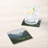 Hjelle Tal in Norwegen-Untersetzer Rechteckiger Pappuntersetzer (Vor Ort)