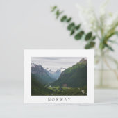 Hjelle-Tal in Norwegen - weiße Postkarte (Stehend Vorderseite)