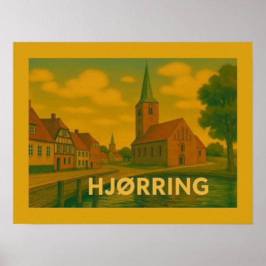 Hjørring Dänemark Kirche Poster (Vorne)