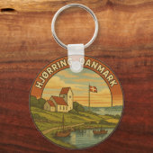 Hjørring Dänemark Kirche Schlüsselanhänger (Rückseite)