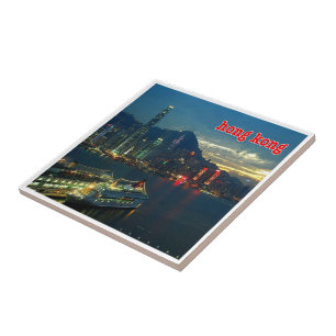 HK010 HONGKONG Panorama, Asien, Fliese