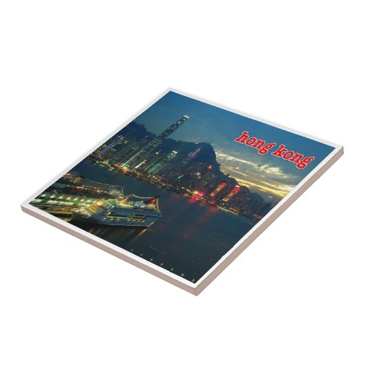 HK010 HONGKONG Panorama, Asien, Fliese (Seite)
