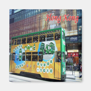 HK019 TRAMWAY HONGKONGAIS Hongkong, Kühlschrank Magnet