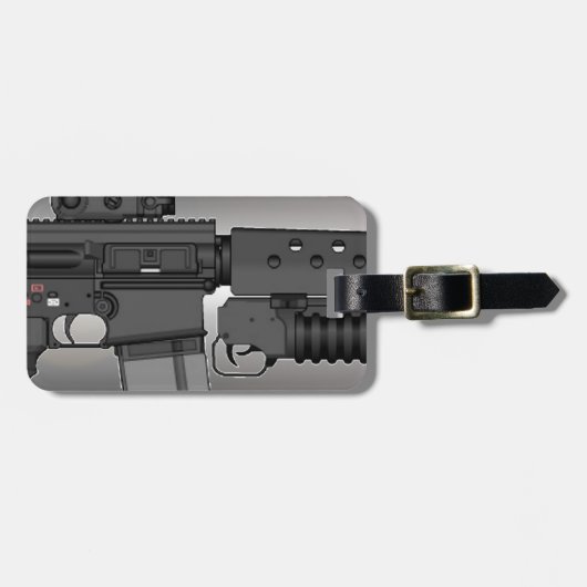 HK417 mit M203 Gepäckanhänger (Vorderseite horizontal)
