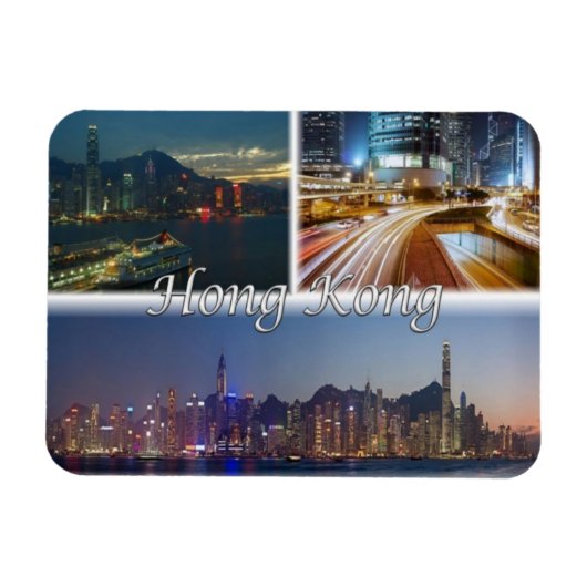 HK Hong Kong - Magnet (Horizontal)