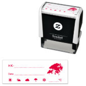 HK Hongkong 香 Wetterdatum 港 Permastempel (Beispiel)