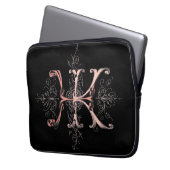 HKH Monogramm Laptopschutzhülle (Vorderseite Links)