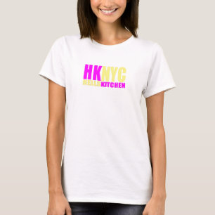 HKNYC Gelb und Rosa T-Shirt